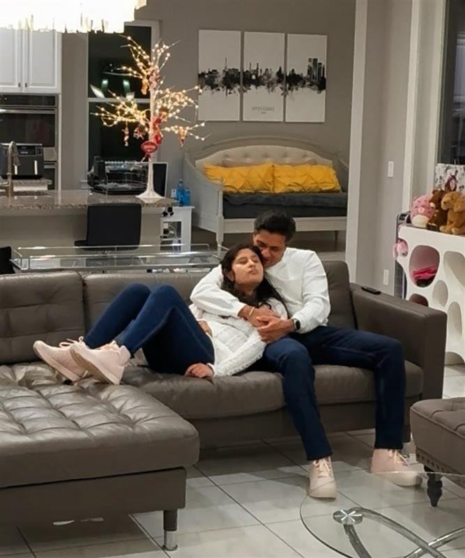 Raj Vavilala and his daughter