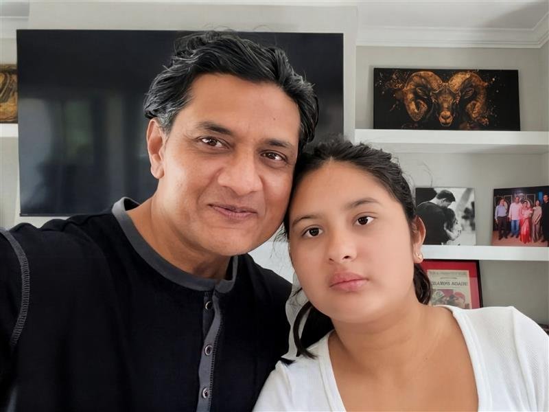 Raj Vavilala and his daughter